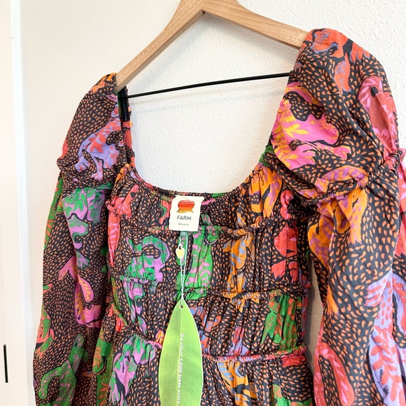 NWT Farm Rio Wild Leopards Dress XS - Picture 7 of 9